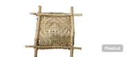 Peneira de Palha de Carnauba Decoraçao Artesanal 18 por 16 cm Quadrada