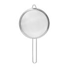 Peneira Inox Malha Fina 16cm Coador para Farinha Suco e Alimentos Multiuso Resistente Cozinha Unidade
