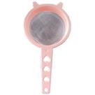 Peneira Multiuso de Plástico Cabo Detalhe Coração Rosa M 11cm