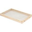 Peneira Retangular Momfort 40 Cm X 60 Cm Madeira Malha 05 Para Peneirar Areia Grossa