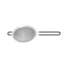 Peneira Tramontina Softta Cinza Aço Inox Com Cabo E Alça Em Silicone 12cm