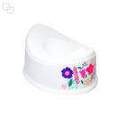 Penico de treinamento urinol infantil feminino decorado flor de plástico plasutil