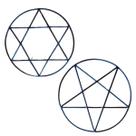 Pentagrama e Hexagrama Para assentamento 25cm