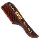 Pente de barba Kent 83T Fine Tooth, bolso de viagem de 8 cm