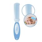 Pente De Cabelo Baby Azul Infantil Bebê com Pontas Arredondadas Ricca Pente De Cabelo Baby Azul Infantil Bebê com Pontas Arredondadas Ricca