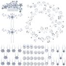 Pente de cabelo de casamento Juexica Bride Pearl Flor em forma de U x48 Pente de cabelo de casamento Juexica Bride Pearl Flor em forma de U x48