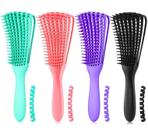 Pente de Cabelo Escova Polvo Multifuncional Cachos Fácil Desembaraço