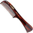 Pente de cabelo Kent 14T, desembaraçador, dente largo, feito à mão, 17 cm