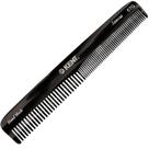 Pente de cabelo Kent 6T G Fine & Wide Tooth feito à mão 18 cm
