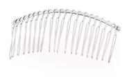 Pente de cabelo Trimweaver TW-SMHC-80-06 Metal prateado 80 mm 6 peças