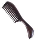 Pente de cabelo único ou feito à mão em sândalo preto 100% natural Pente de cabelo único ou feito à mão em sândalo preto 100% natural