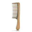 Pente de dentes largos BESTOOL Natural de sândalo para cabelos cacheados