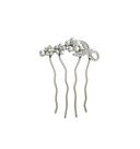 Pente de festa para cabelo com pérolas e cristais decorativos Pente de festa para cabelo com pérolas e cristais decorativos