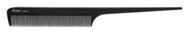 Pente Diane Ionic Rat Tail, antiestático, dente fino, 20 cm, preto