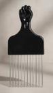Pente Garfo Afro Cabelo Crespo Dente Metal