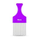 Pente Garfo de Metal Para Cachos Roxo Ricca Cod.2407 Pente Garfo de Metal Para Cachos Roxo Ricca Cod.2407