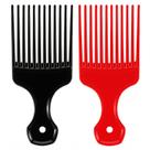 Pente garfo para cabelo SIMPOR, 2 peças, dentes largos, para penteado afro Pente garfo para cabelo SIMPOR, 2 peças, dentes largos, para penteado afro