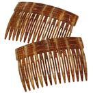 Pente lateral de cabelo Camila Paris CP2943 francês 8 cm pequeno marrom