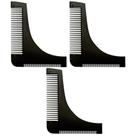 Pente para Barba Alinha e Modela 03 Unidades