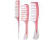 Pente para Cabelo Rose 3 peças Lanossi LS2005