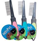Pente Para Cães e Gatos Cabo Emborrachado 32 Dentes Simples