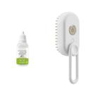 Pente Relaxante para Pets com Ferramenta de Limpeza Dedicada para Cães e Gatos Branco