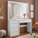 Penteadeira 5 Gavetas Prime 100% Mdf com Espelho