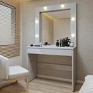 Penteadeira Camarim 180 X 110,3cm Requinte Off White
