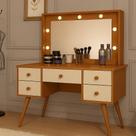 Penteadeira Camarim Anaisa Luz de Led e Espelho -Novas Cores Penteadeira Camarim Anaisa Luz de Led e Espelho -Novas Cores