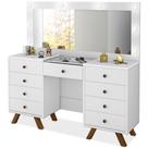 Penteadeira Camarim Com Espelho 00808900 Branco Lpa Branco