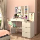 Penteadeira Camarim com Espelho 4 Gavetas 3 Nichos Penteadeira Camarim com Espelho 4 Gavetas 3 Nichos