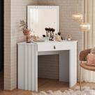 Penteadeira Camarim de Canto Glitter Branco Penteadeira Camarim de Canto Glitter Branco