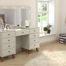 Penteadeira Camarim Eloá Off White - Patrimar Móveis Penteadeira Camarim Eloá Off White - Patrimar Móveis