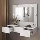 Penteadeira Camarim Lux Lux Suspensa Sofia 3 Gavetas c/ Led Branco Penteadeira Camarim Lux Lux Suspensa Sofia 3 Gavetas c/ Led Branco