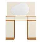 Penteadeira Camarim Orgânico com Espelho Assimétrico 2 Portas e Gaveta Design Moderno para Quarto ou Closet Funcional para Maquiagem