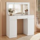 Penteadeira Camarim Studio com 3 Gavetas e 2 Portas - Branco