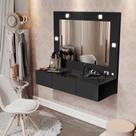 Penteadeira camarim suspensa com espelho e luz 3 gav Sofia Penteadeira camarim suspensa com espelho e luz 3 gav Sofia