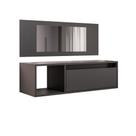 Penteadeira Camarin Suspenso Espelho 1p Nicho Quarto Mayumi 90cm Preto M12 - D'Rossi Penteadeira Camarin Suspenso Espelho 1p Nicho Quarto Mayumi 90cm Preto M12 - D'Rossi