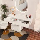 Penteadeira Console Com Gaveta 100CM Camarim Com Corrediças Telescopicas Penteadeira Console Com Gaveta 100CM Camarim Com Corrediças Telescopicas