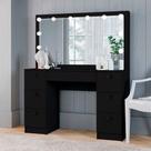 Penteadeira Ditália 7 Gav. PE-80 Preto c/ Kit Luz Camarim Penteadeira Ditália 7 Gav. PE-80 Preto c/ Kit Luz Camarim