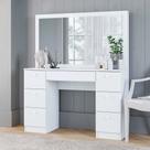 Penteadeira Ditália 7 Gavetas PE-80 Branco UV Acetinado Cozy