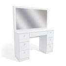 Penteadeira Ditália 7 Gavetas Pe-80 Branco Uv Acetinado Penteadeira Ditália 7 Gavetas Pe-80 Branco Uv Acetinado