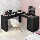 Penteadeira e Escrivaninha de Canto 1 Porta Star Belaflex Penteadeira e Escrivaninha de Canto 1 Porta Star Belaflex