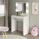 Penteadeira Infantil com Espelho Aurora Espresso Móveis Branco Penteadeira Infantil com Espelho Aurora Espresso Móveis Branco