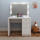 Penteadeira Infantil com Espelho Valência Espresso Móveis Penteadeira Infantil com Espelho Valência Espresso Móveis