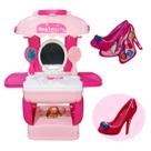 Penteadeira Infantil + Estojo Maquiagem Sapatinho Princesa