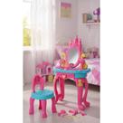 Penteadeira Infantil Mágica Rosa C/ Acessórios e Espelho