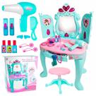 Penteadeira Infantil Menina Princesa Com Luz Som Sensor De Proximidade Secador E Acessórios