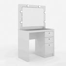 Penteadeira para Quarto Decorativa PE2010 MPD Branco G69 - Gran Belo