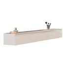 Penteadeira Suspensa 2 Gavetas 1,35m Aspen Off White EDN